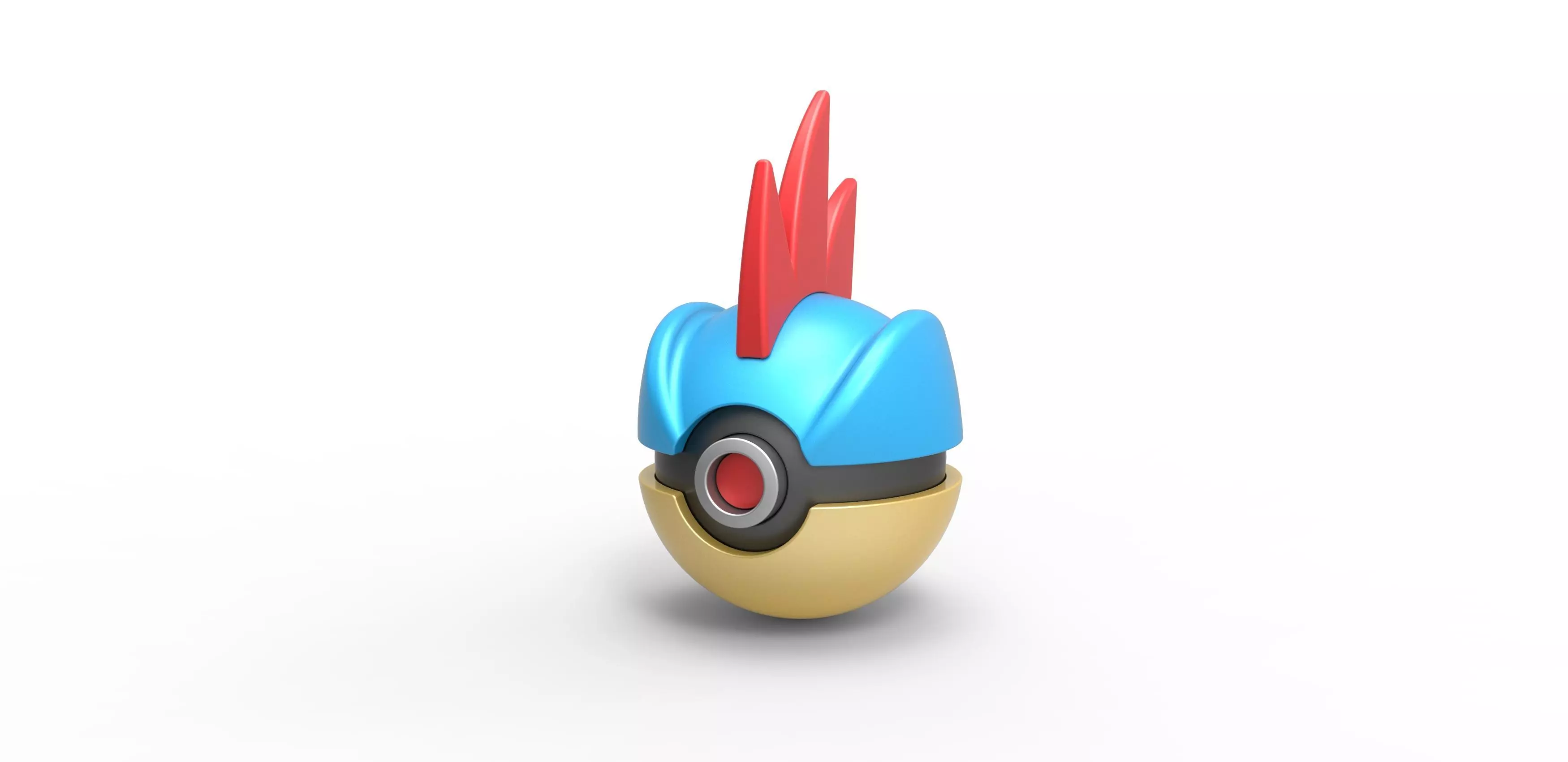Feraligatr orb 3D print model_0