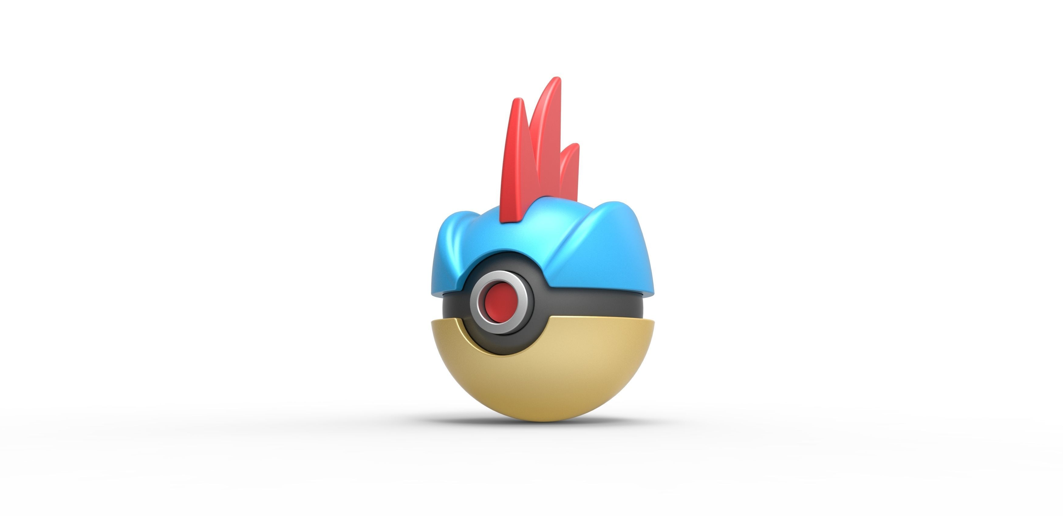 Feraligatr orb 3D print model_1