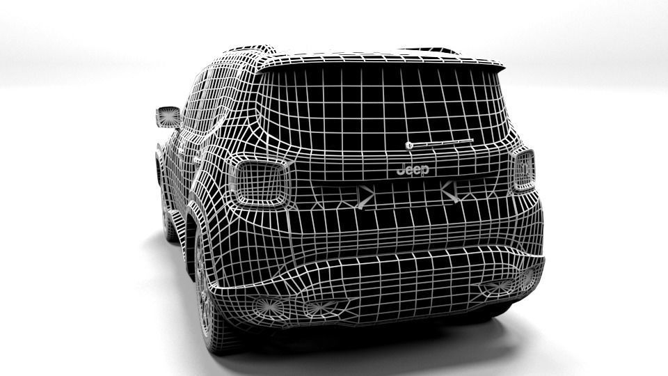 JEEP REGENADE Low-poly 3D model_3