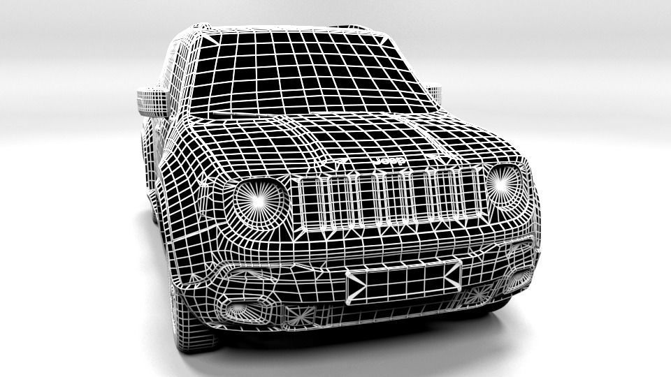 JEEP REGENADE Low-poly 3D model_1