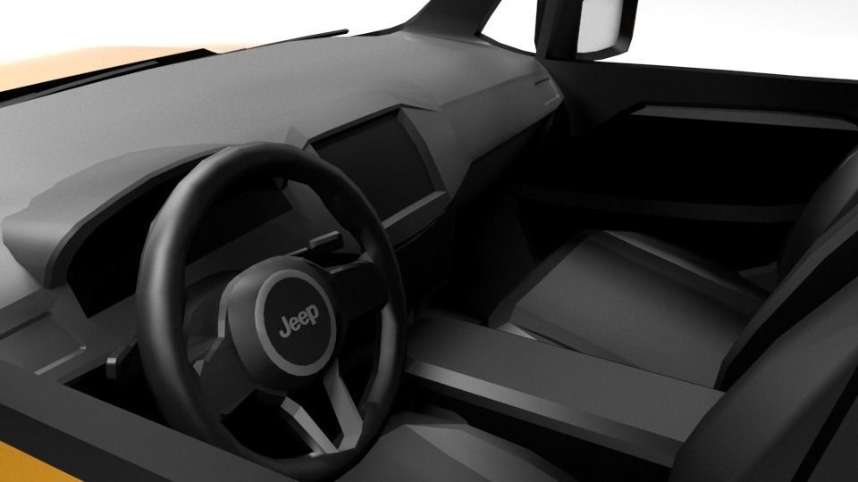 JEEP REGENADE Low-poly 3D model_8