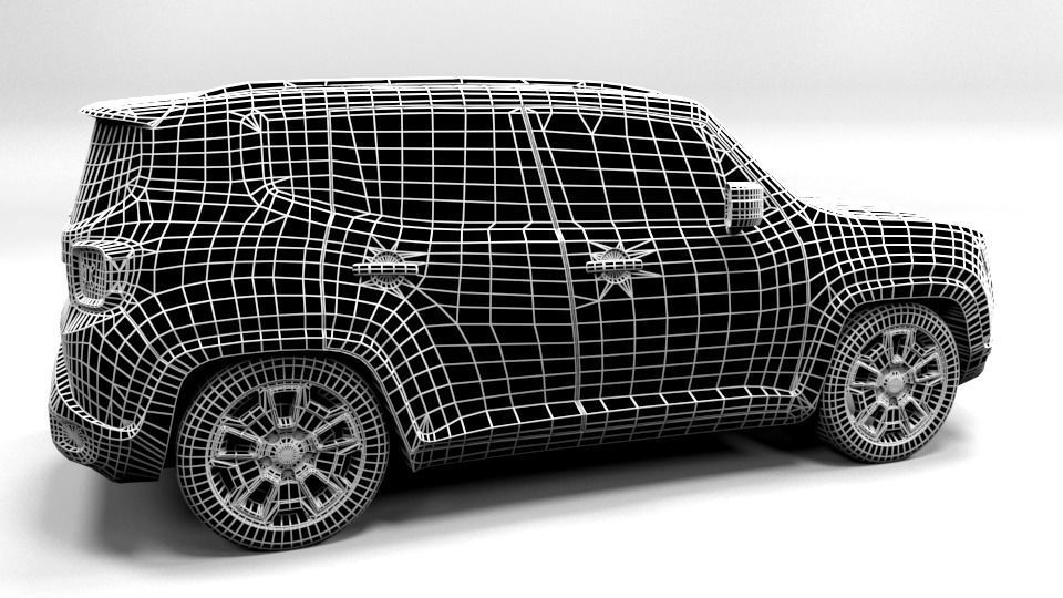 JEEP REGENADE Low-poly 3D model_7