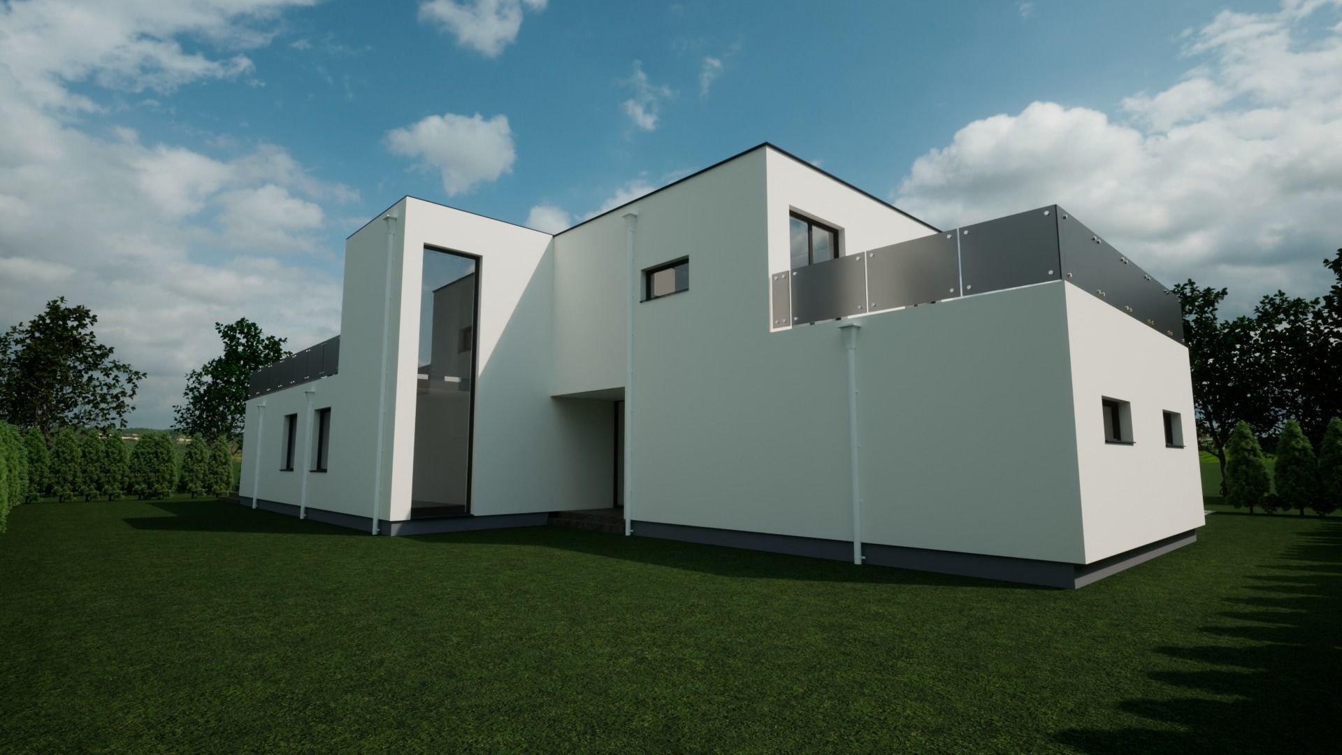 Modern flat house 3D model_13