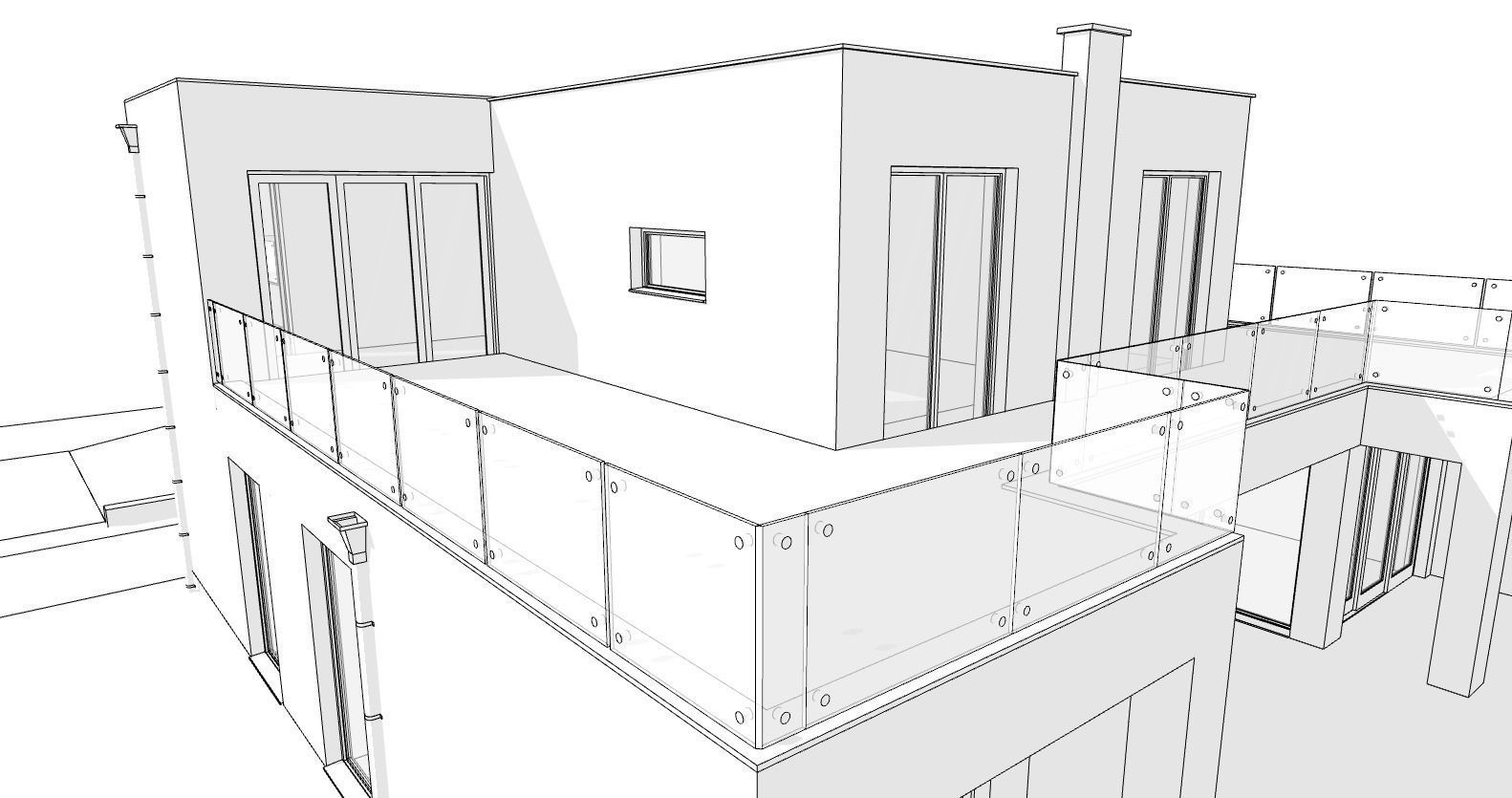 Modern flat house 3D model_14