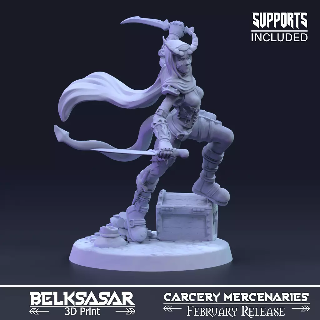 Dahlia Stinger Tiefling 3D print model