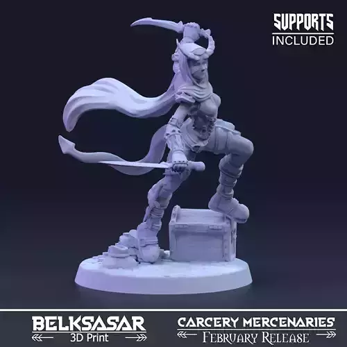 Dahlia Stinger Tiefling 3D print model