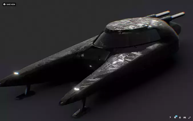 Sci-Fi Flying Vehicle