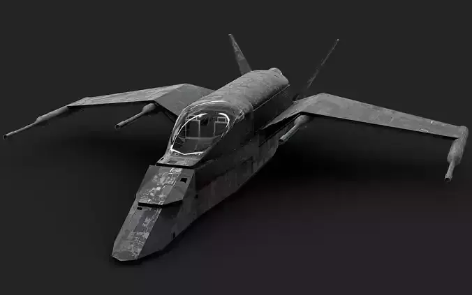 Futuristic Sci-Fi Air Force Airplane Space Ship