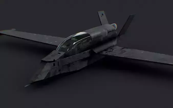 Futuristic Sci-Fi Air Force Airplane Space Ship