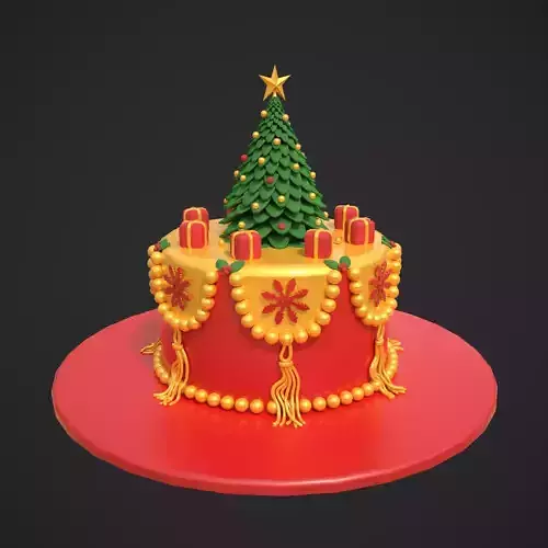 Christmas Tree Cake 