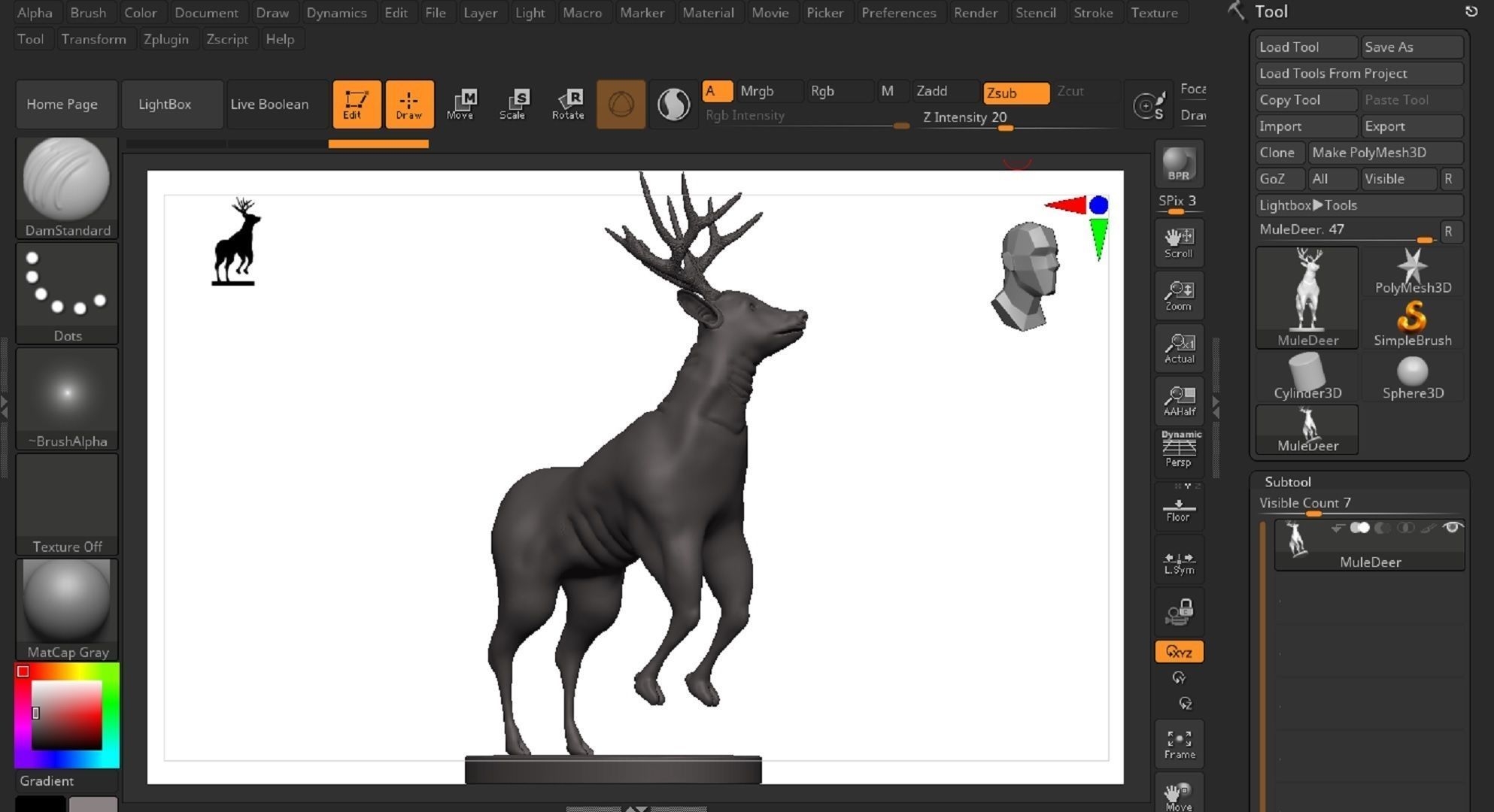 Mule Deer 3D model_12