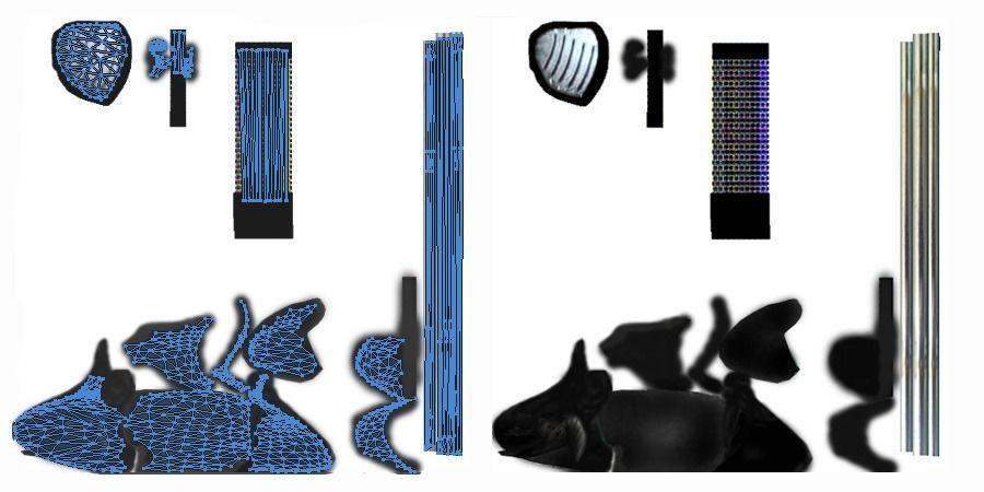 Cartoon Golfer Low-poly 3D model_26