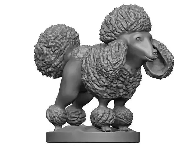 Poodle statue of sheep