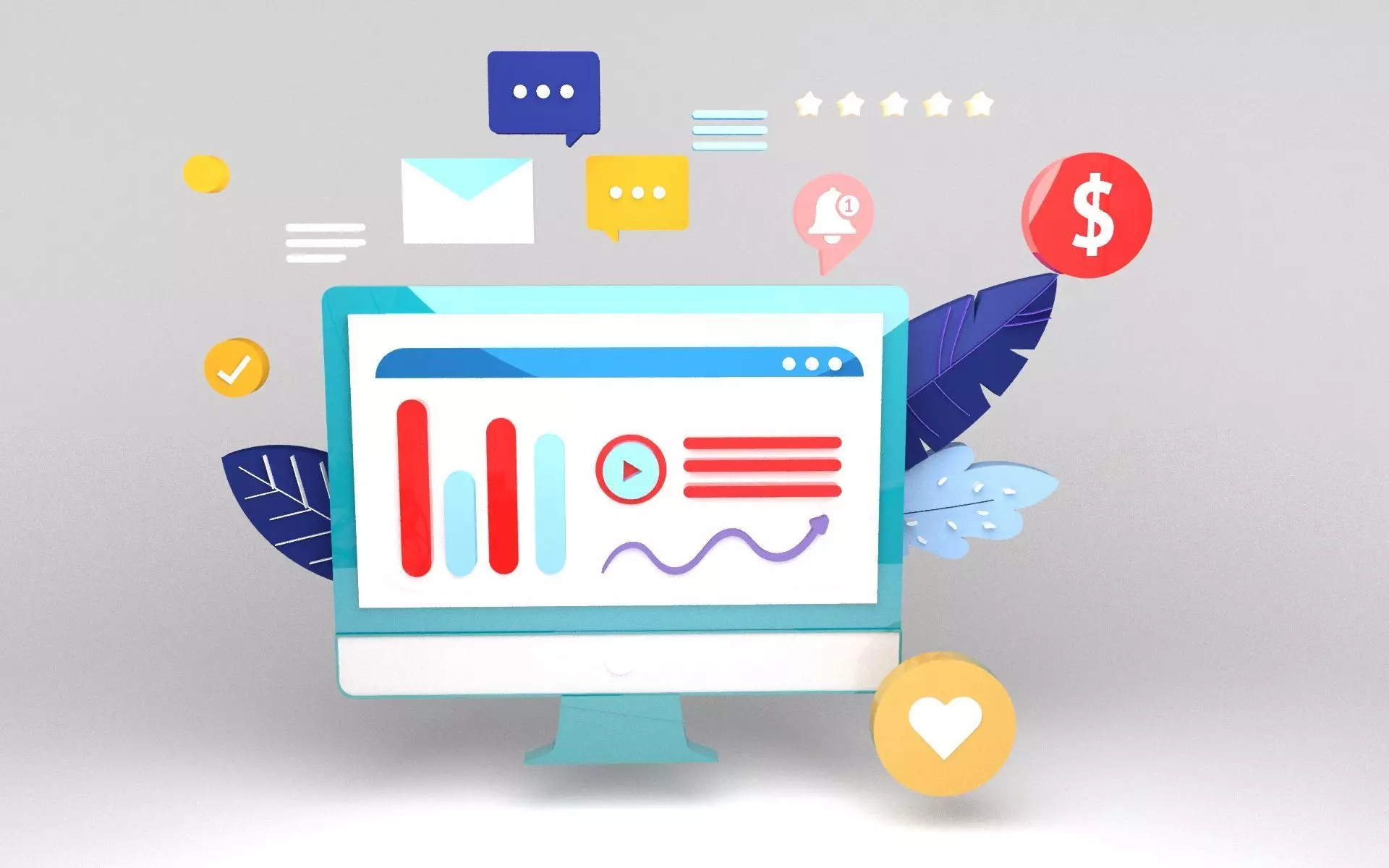 Website design  - web-developers 3D model_0