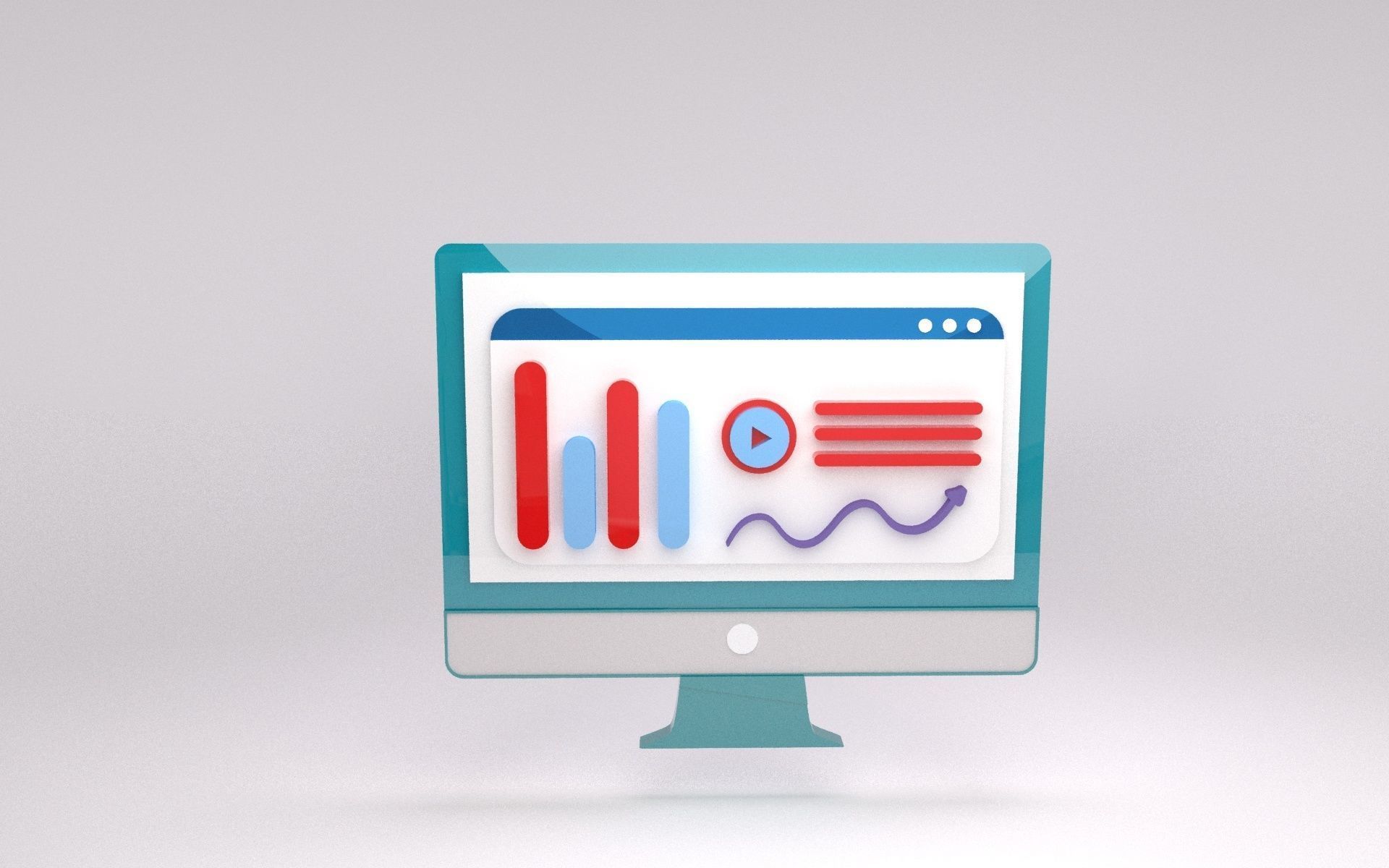 Website design  - web-developers 3D model_2