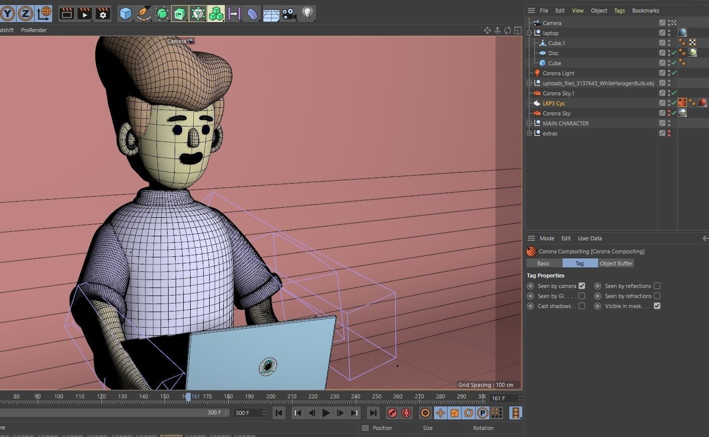Basic Character modelling rendered in Corona  Free 3D model_3