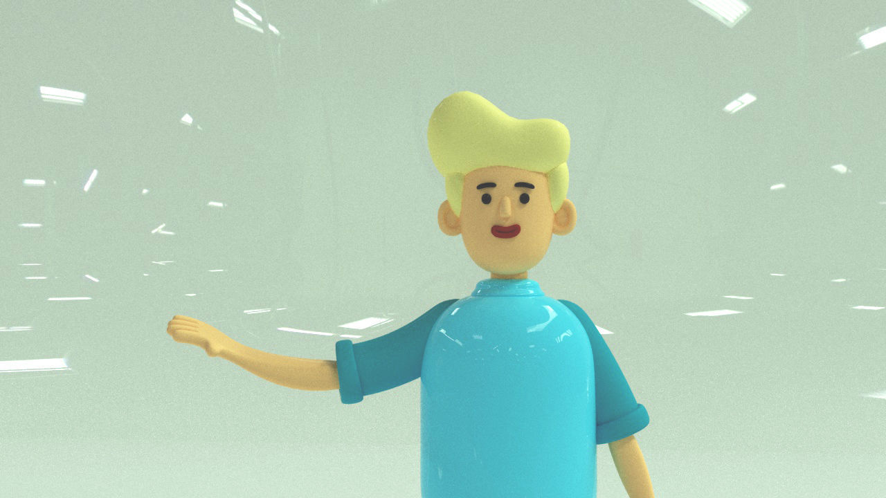 Basic Character modelling rendered in Corona  Free 3D model_5