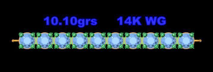 Diamond Bracelet 3D print model_6