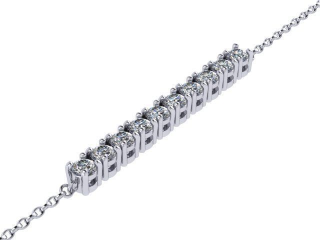 Diamond Bracelet 3D print model_1