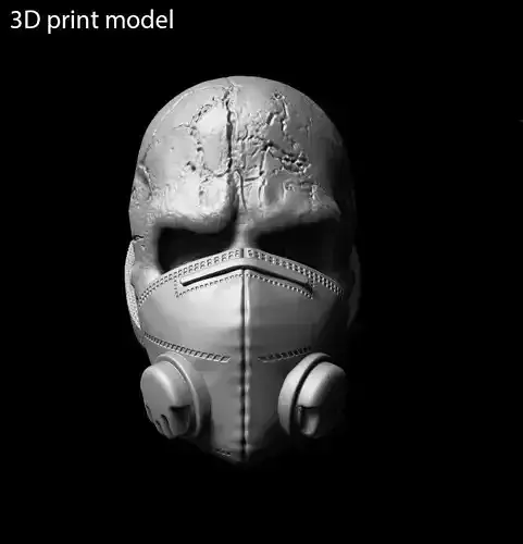 Skull Bas relief with mask vol2 wall home decor art