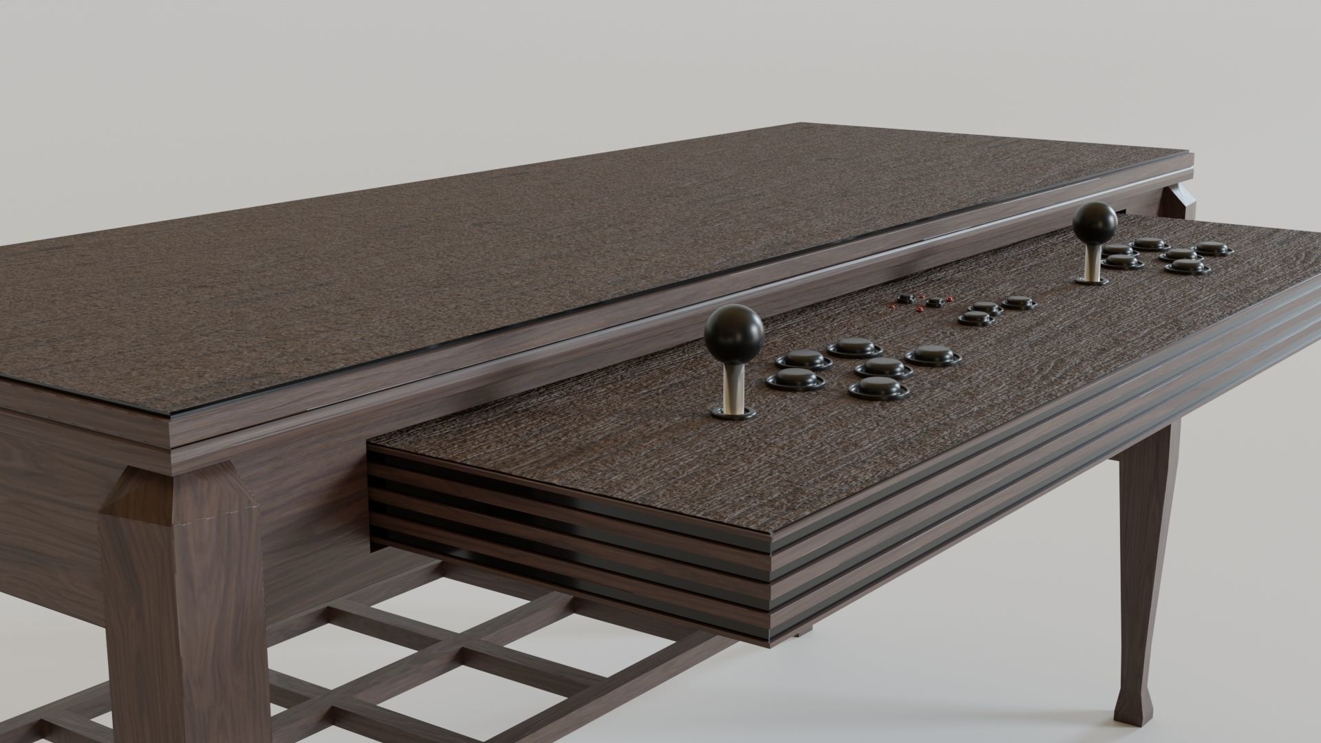 Retro Gamer Coffee Tables Low-poly 3D model_2