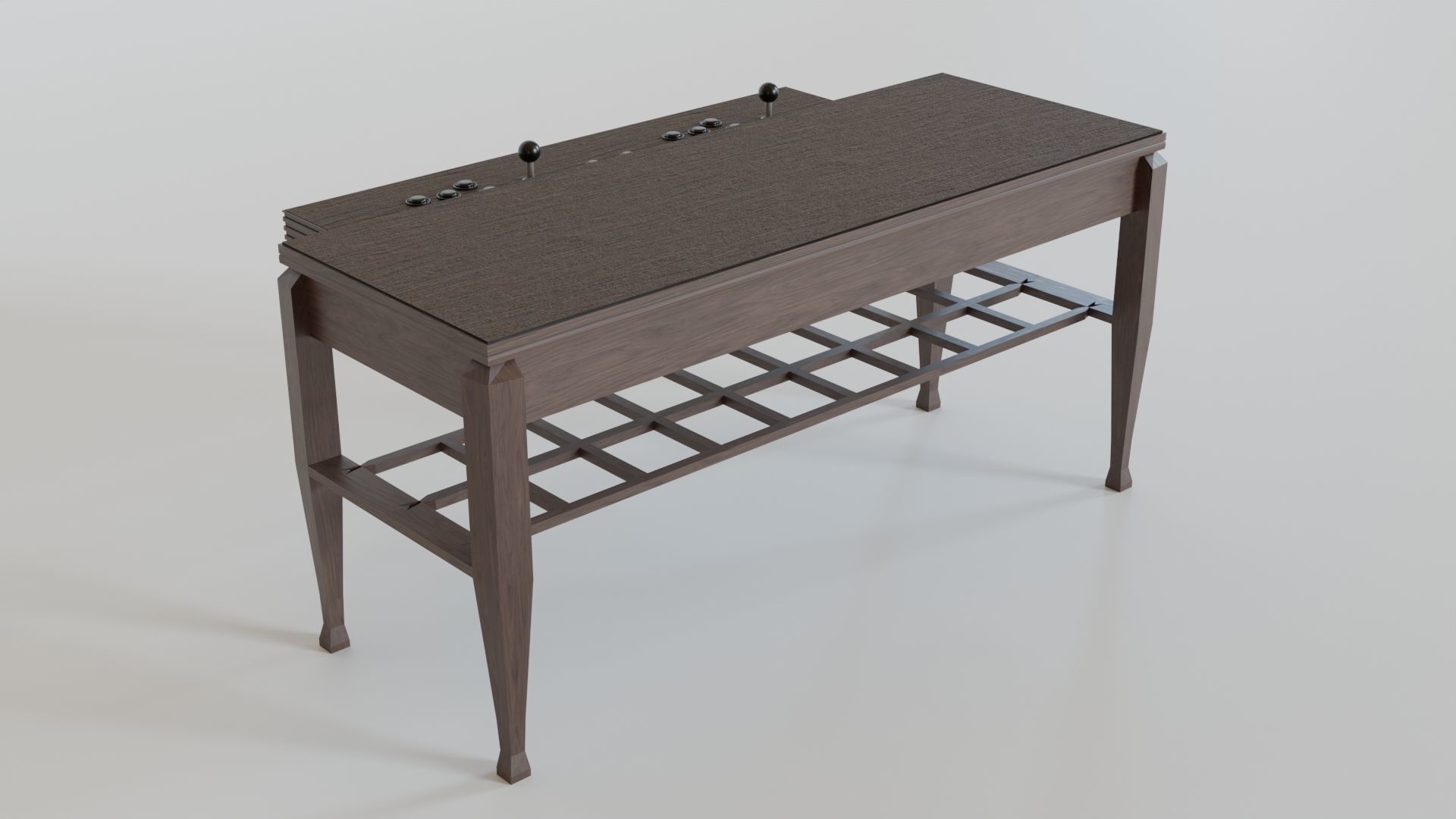 Retro Gamer Coffee Tables Low-poly 3D model_1
