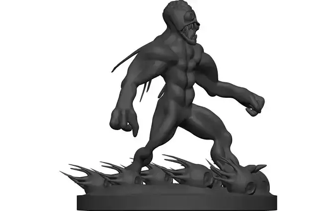 Monster figurine of demon 3D model