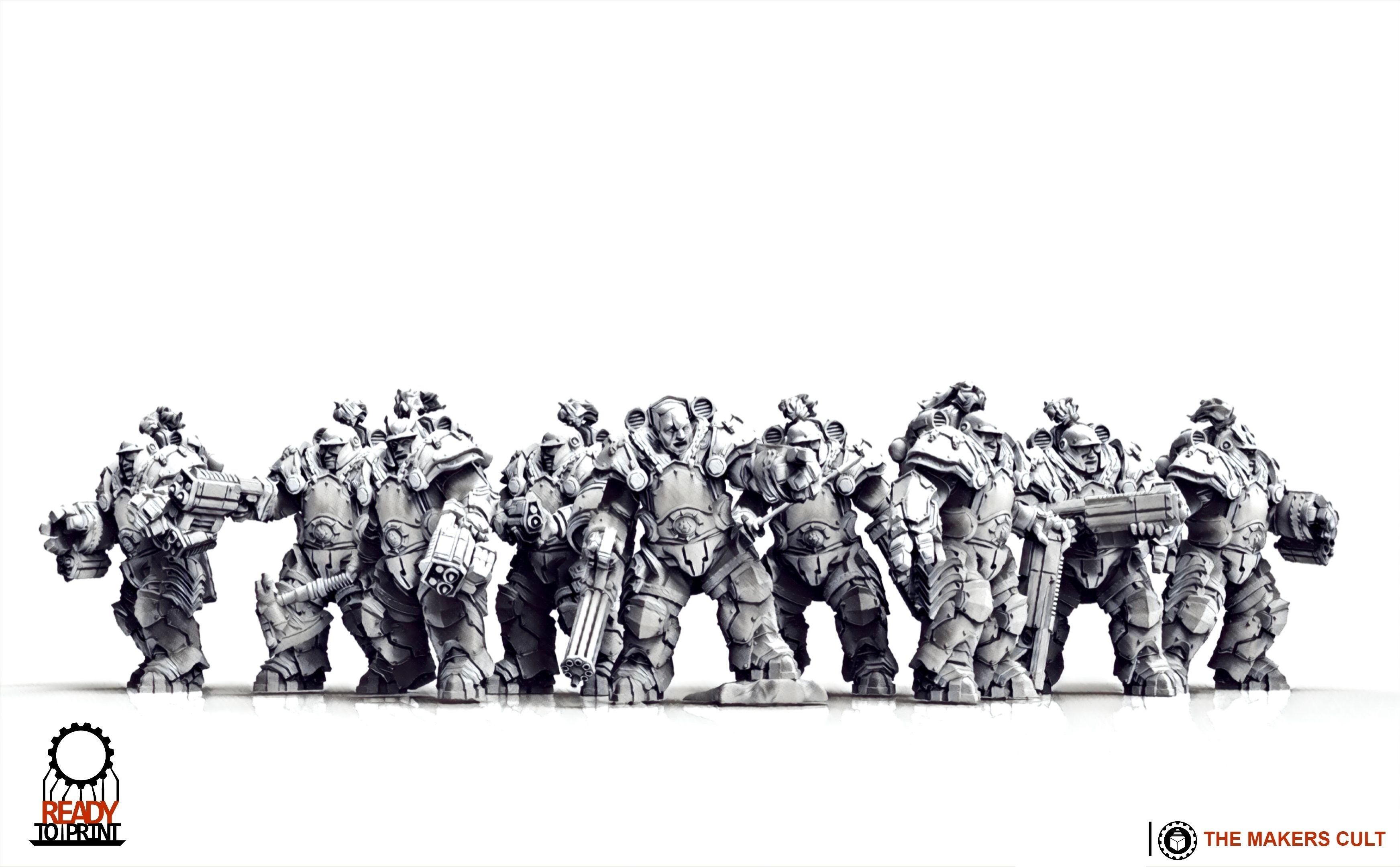 Tempest Legion - MK3 Heavy Infantry 3D print model_17