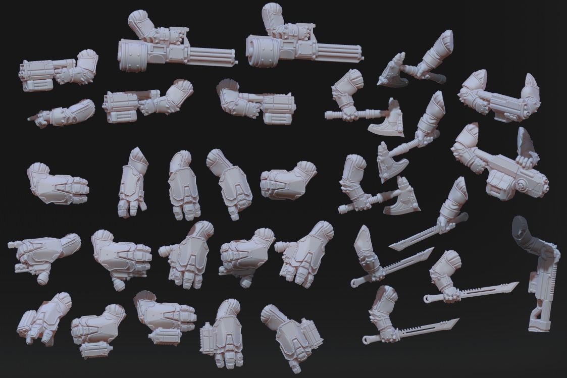 Tempest Legion - MK3 Heavy Infantry 3D print model_11