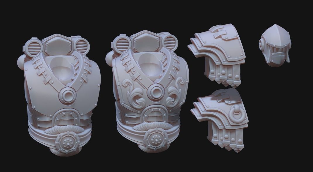 Tempest Legion - MK3 Heavy Infantry 3D print model_7