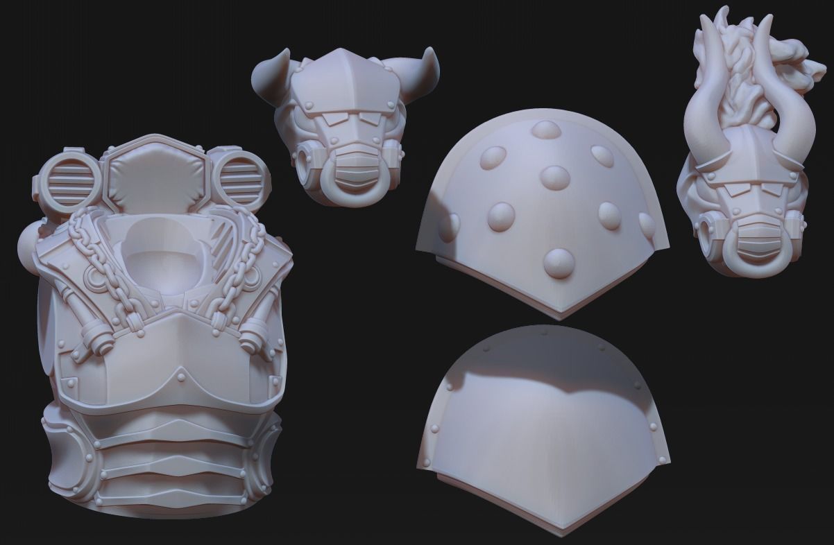 Tempest Legion - MK3 Heavy Infantry 3D print model_8