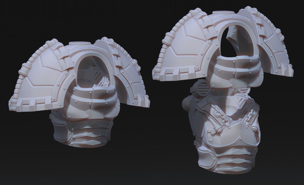 Tempest Legion - MK3 Heavy Infantry 3D print model_9