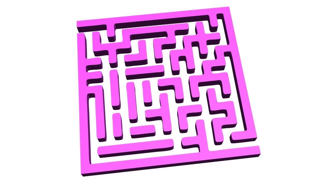 3d maze game model for game and animation projects Low-poly 3D model_2