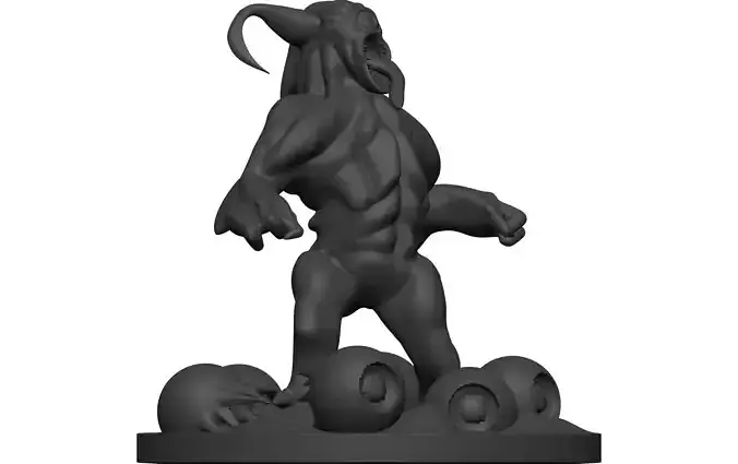 Monster figurine of demon 3D model