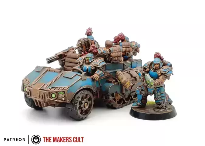 Tempest Legion and Black Knights - Halftrack 3D print model