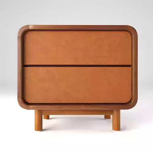 Shinola Runwell Walnut Nightstand 3D model