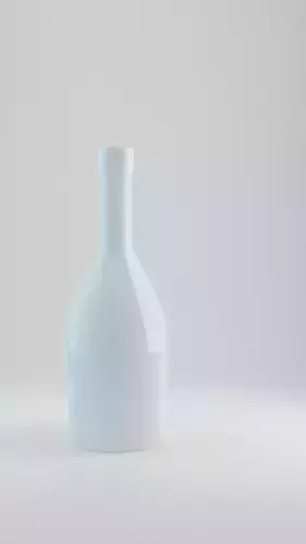 bottle glass on table