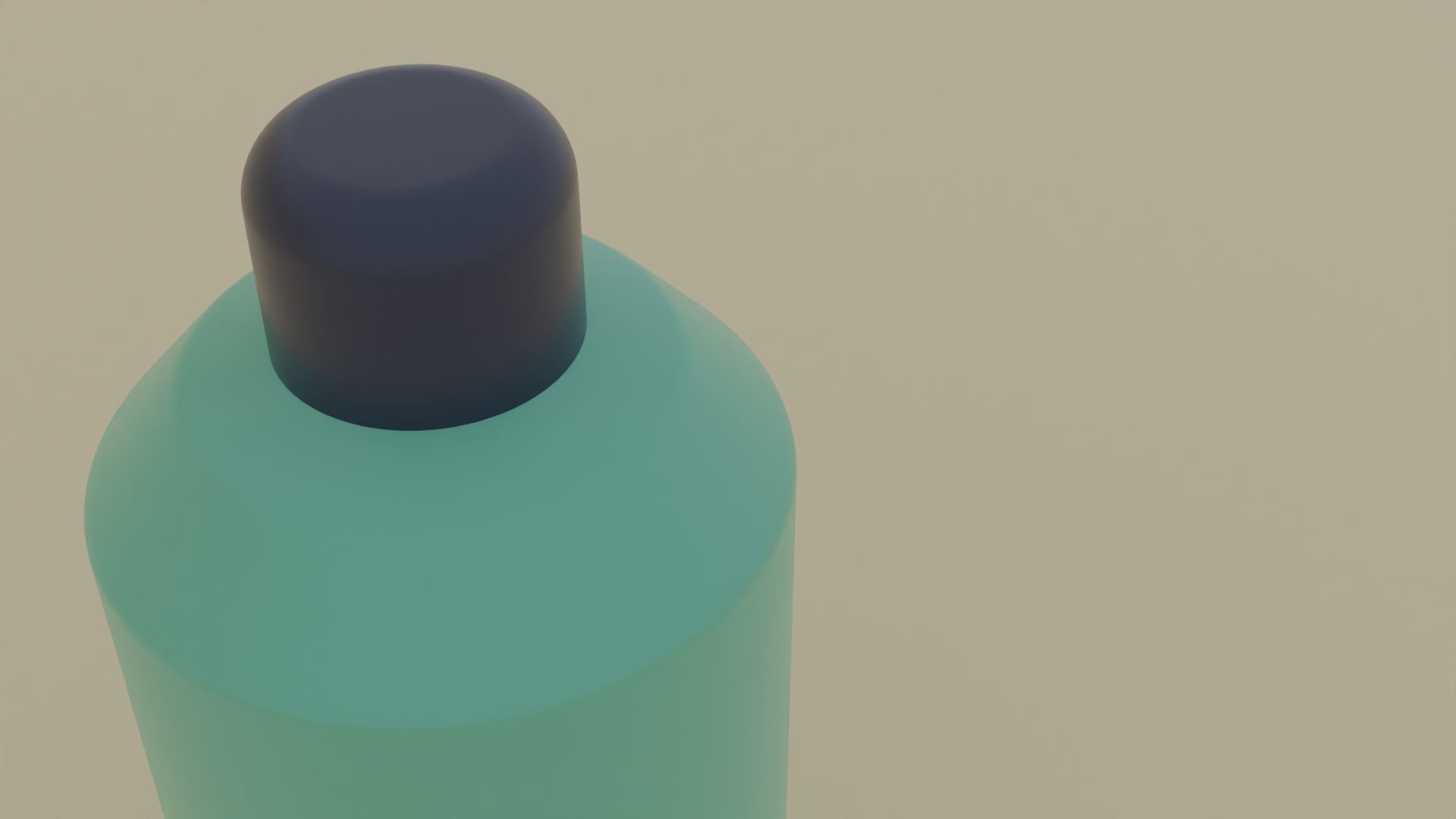 Water bottle cartoon Free low-poly 3D model_2