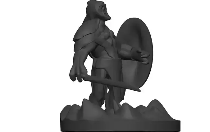 Monster figurine 3D model