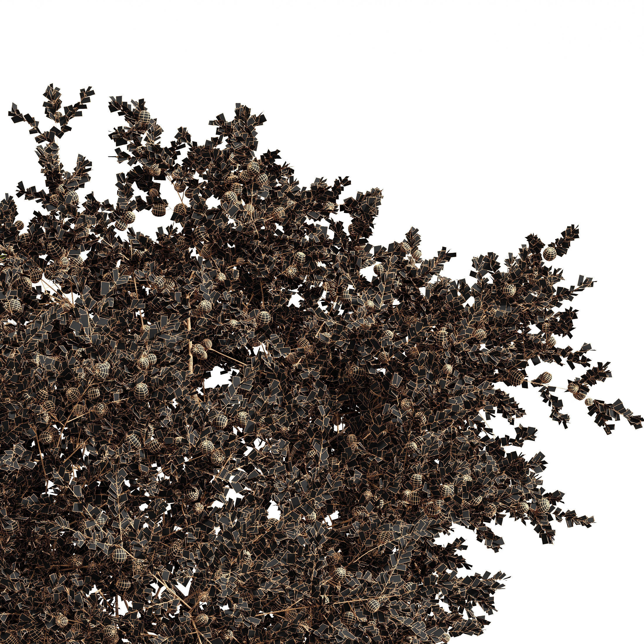 fruit trees orange and apple 3D model_4