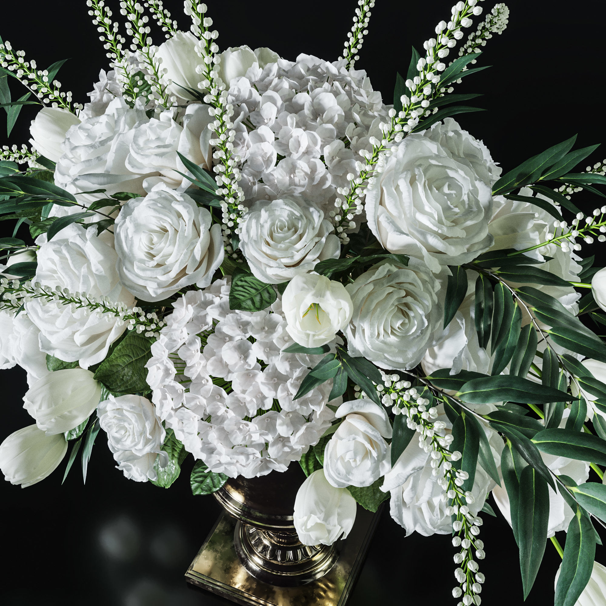 Flower Set 005 Grand bouquet 3D model_2