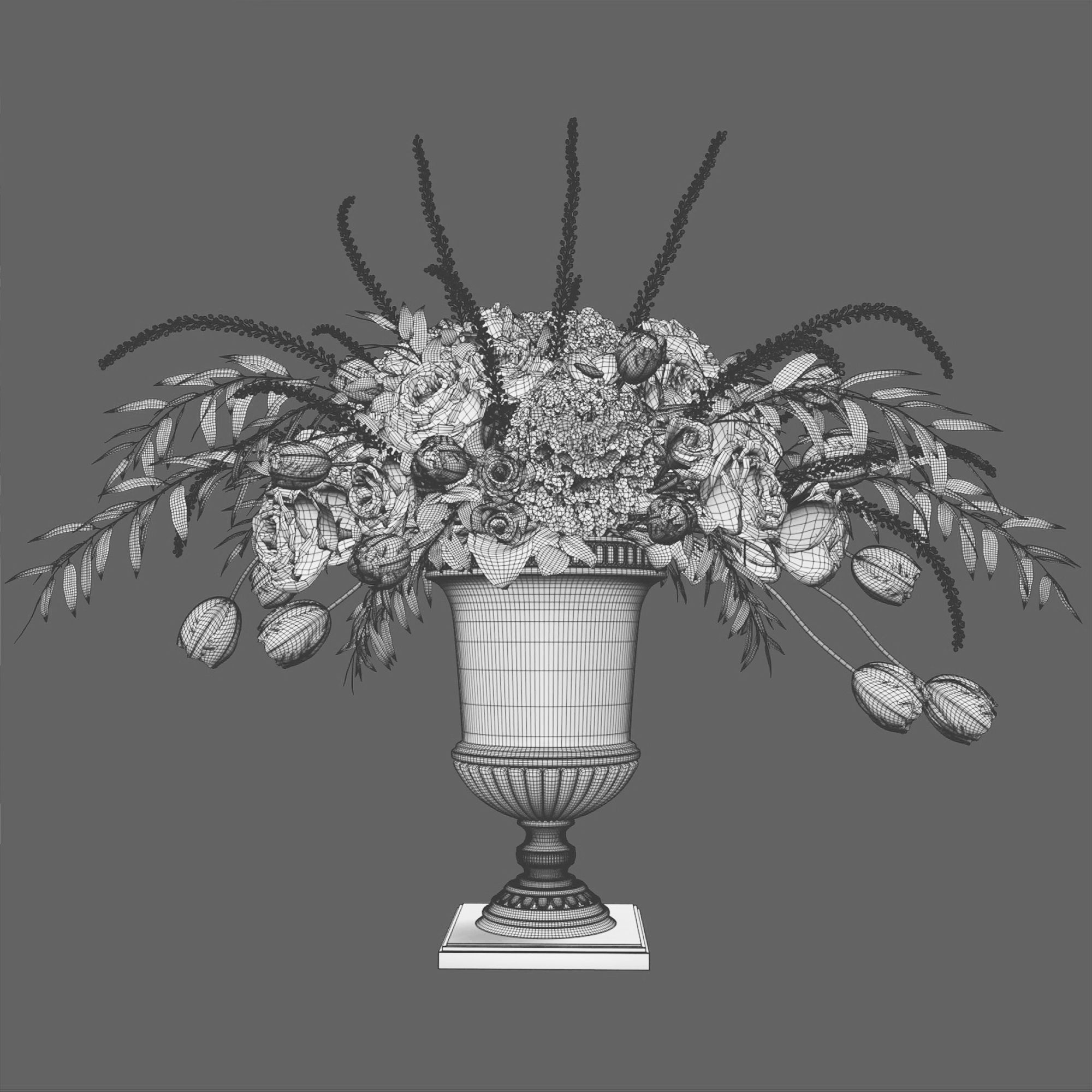 Flower Set 005 Grand bouquet 3D model_3