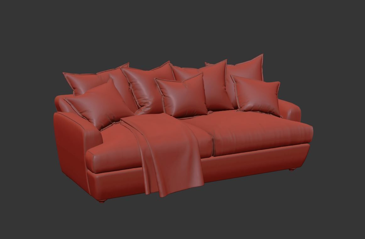 Smooch Sofa 01 Free 3D model_6