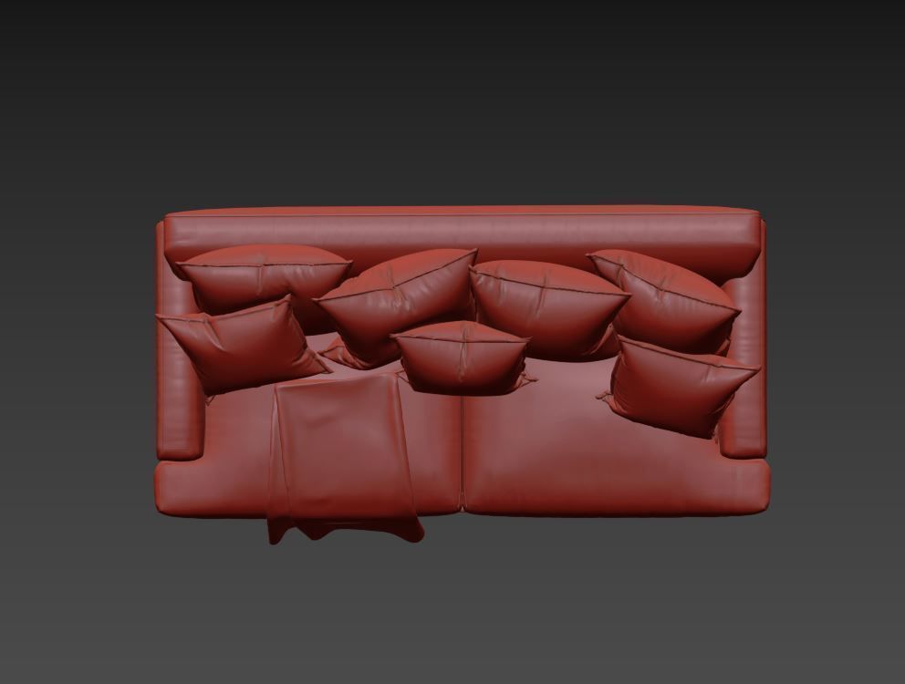 Smooch Sofa 01 Free 3D model_8