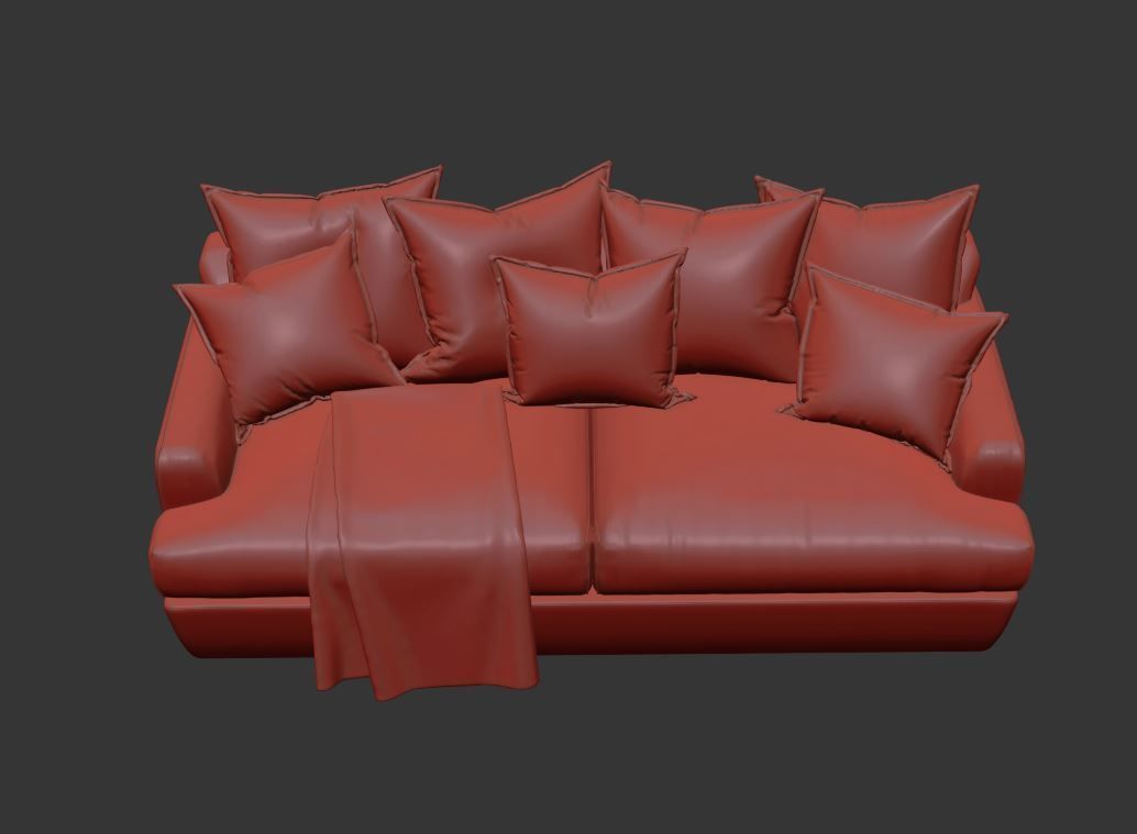 Smooch Sofa 01 Free 3D model_10