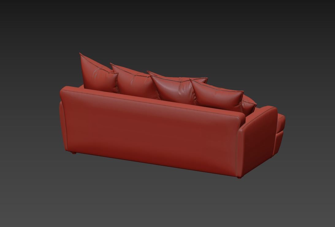 Smooch Sofa 01 Free 3D model_9