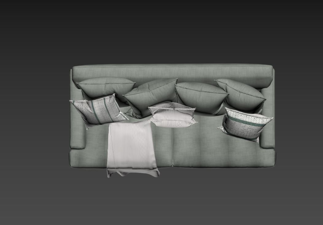 Smooch Sofa 01 Free 3D model_16