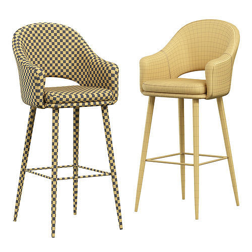 Deephouse Magrib barstool 3D model 5