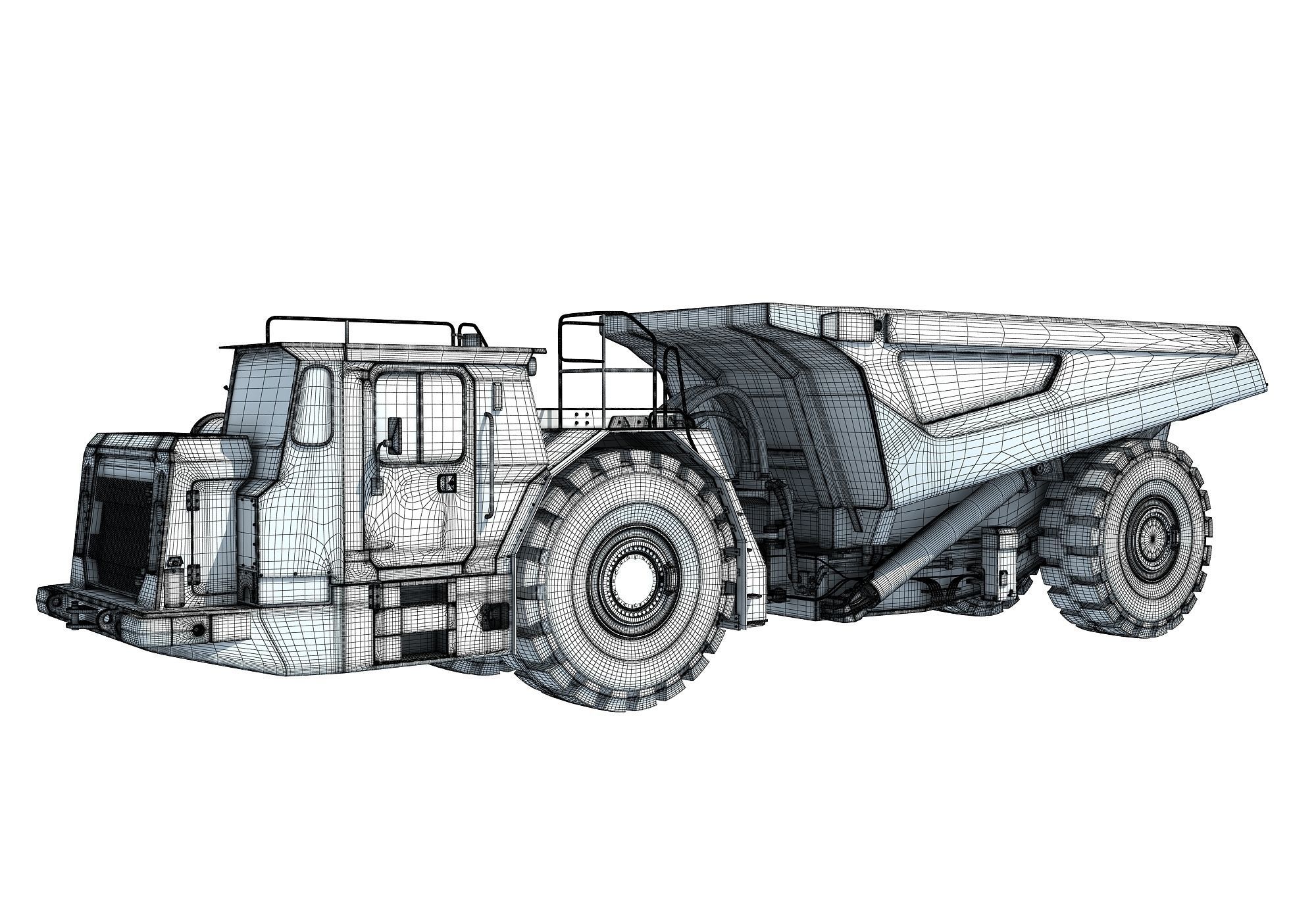 Mining Vehicles Pack 3D model_6