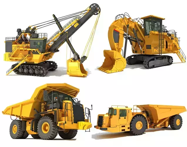 Mining Vehicles Pack 3D model